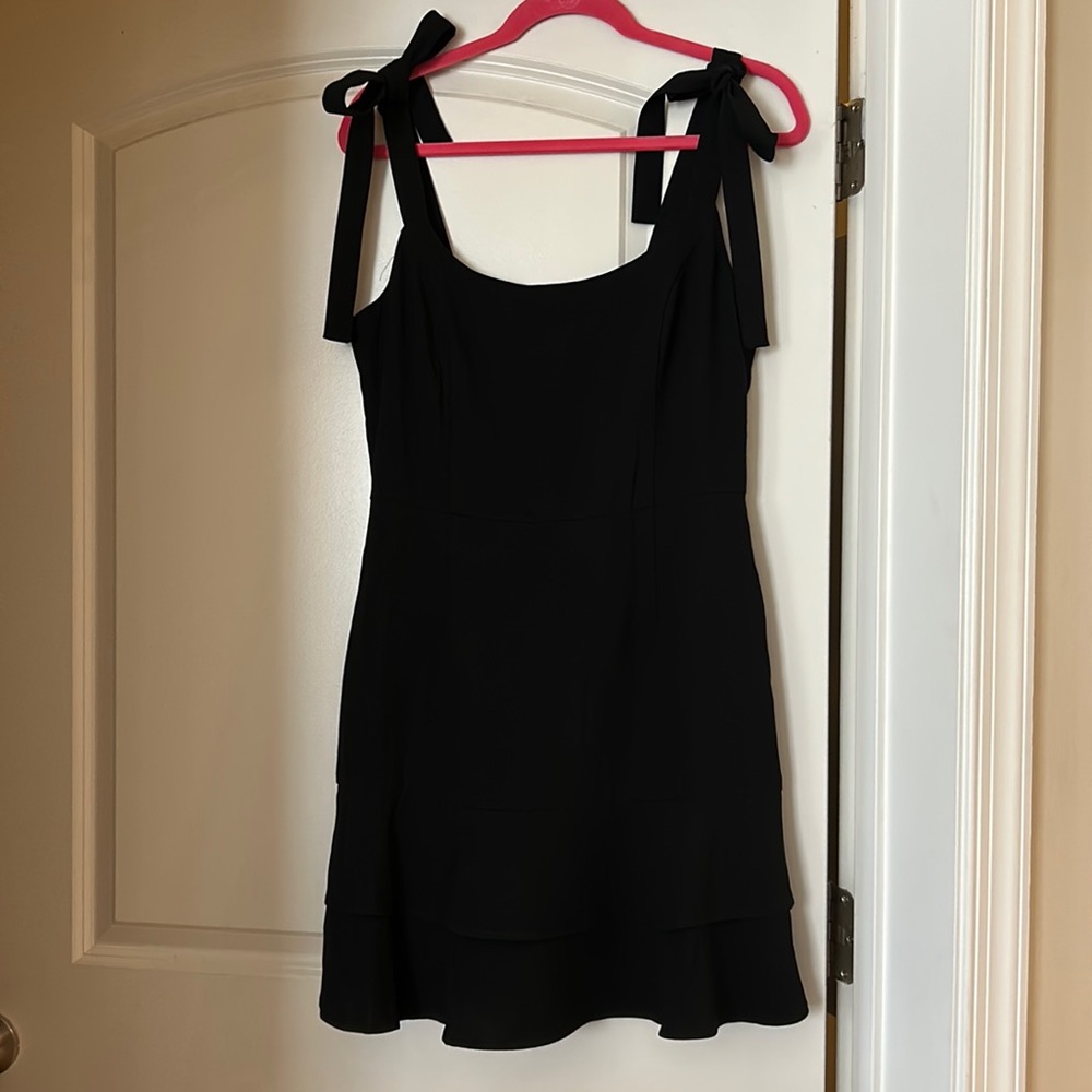 Black shift dress
